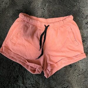 PINK Victoria's Secret Peach Logo Shorts Size M